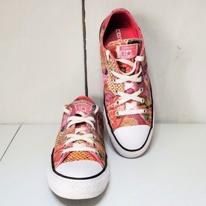 Converse All Star Digital Floral OX Light Gold Canvas Low Tops Tennis Shoes